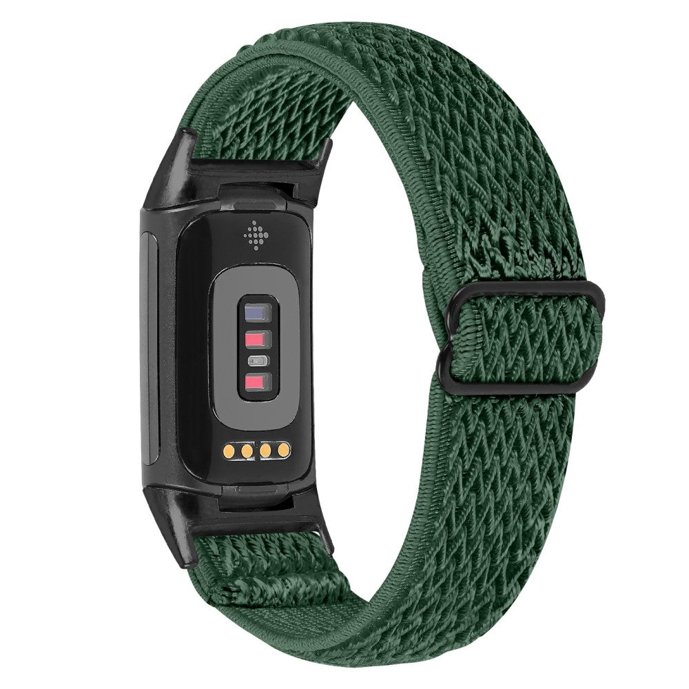 Super slidstærk Fitbit Charge 5  Rem - Grøn#serie_7