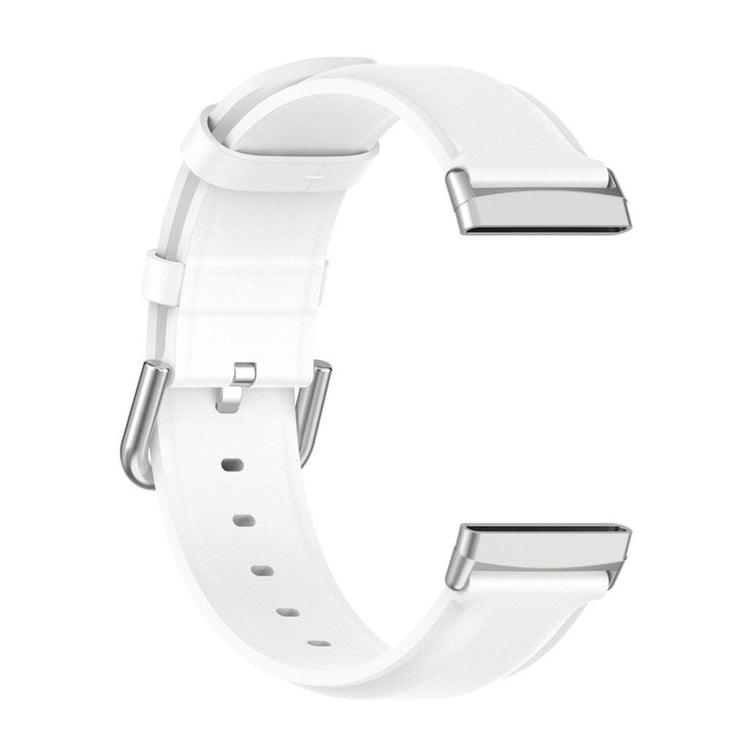 Meget komfortabel Universal Fitbit Ægte læder Rem - Hvid#serie_2