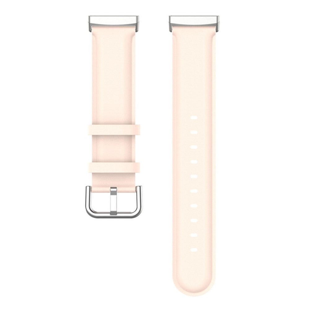 Meget komfortabel Universal Fitbit Ægte læder Rem - Pink#serie_5