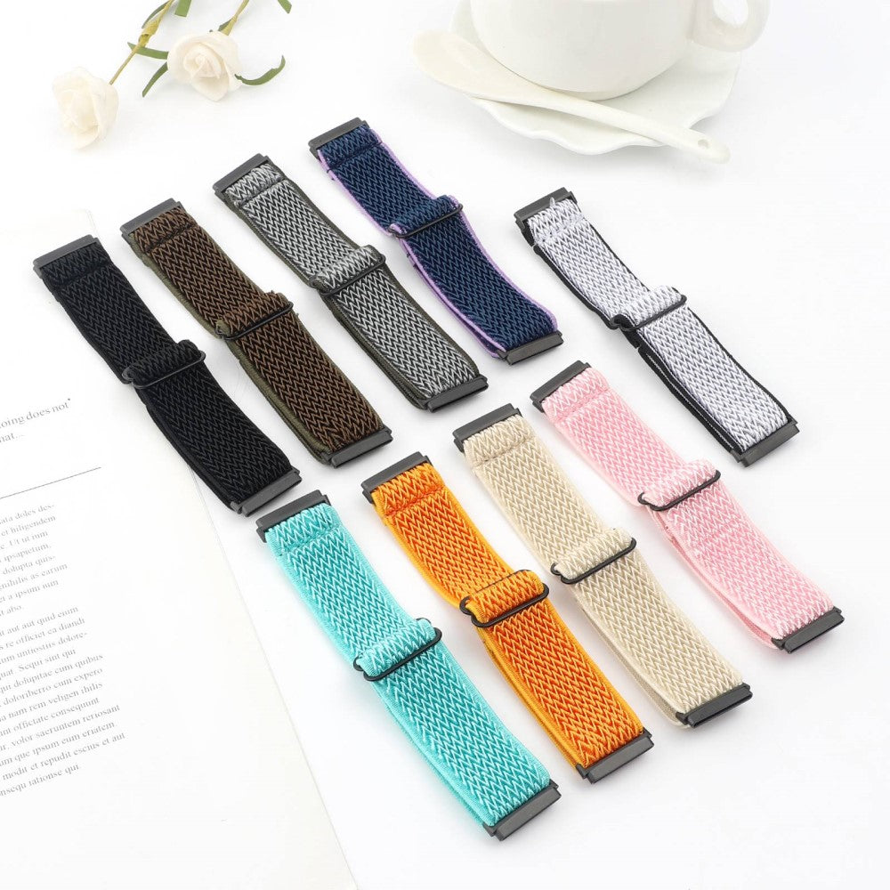 Nydelig Universal Fitbit Nylon Rem - Flerfarvet#serie_4