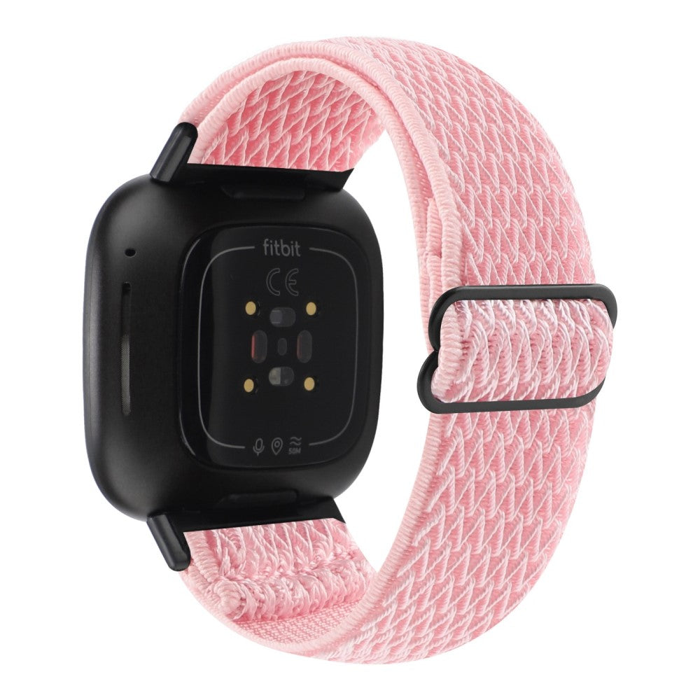 Nydelig Universal Fitbit Nylon Rem - Pink#serie_6