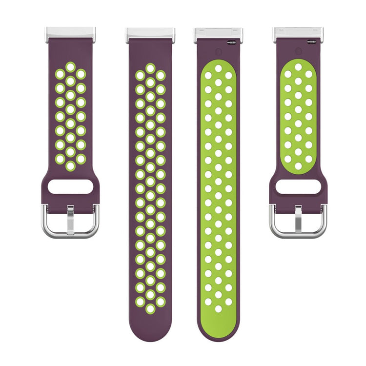 Tidsløst Universal Fitbit Silikone Rem - Grøn#serie_13