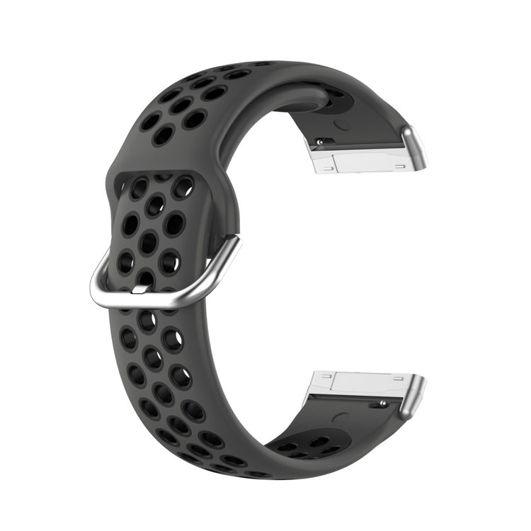 Tidsløst Universal Fitbit Silikone Rem - Sort#serie_15