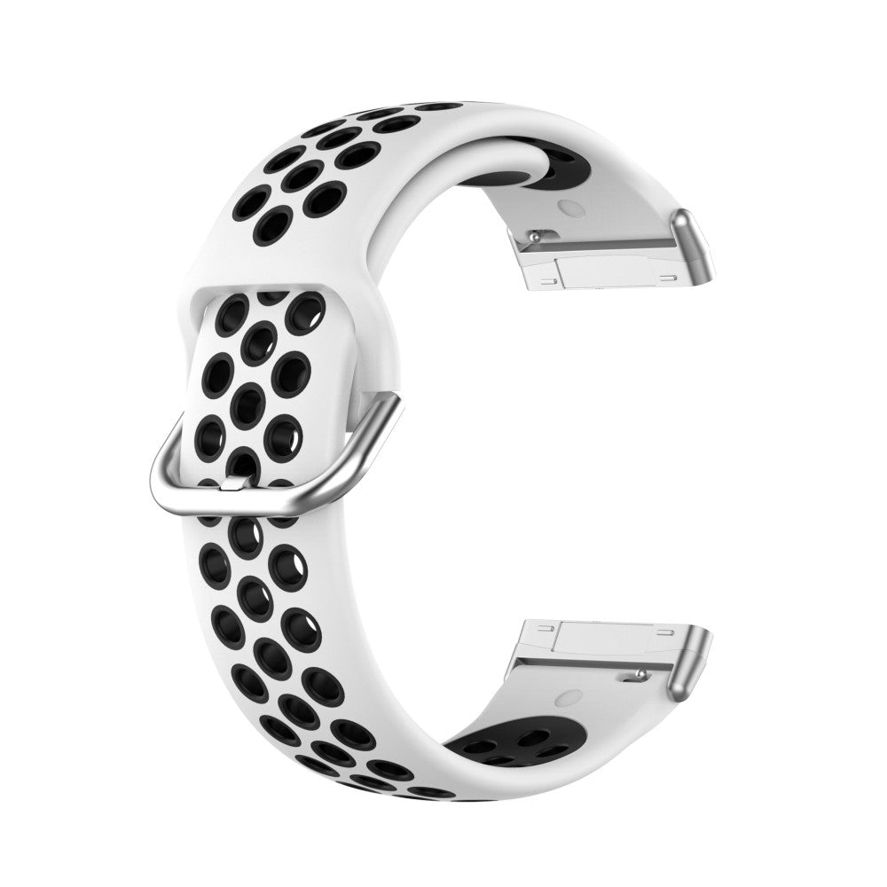 Tidsløst Universal Fitbit Silikone Rem - Hvid#serie_2