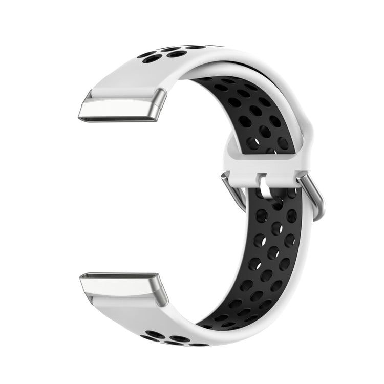 Tidsløst Universal Fitbit Silikone Rem - Hvid#serie_2