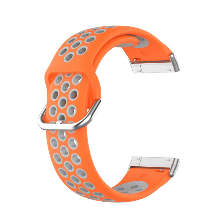 Tidsløst Universal Fitbit Silikone Rem - Orange#serie_3