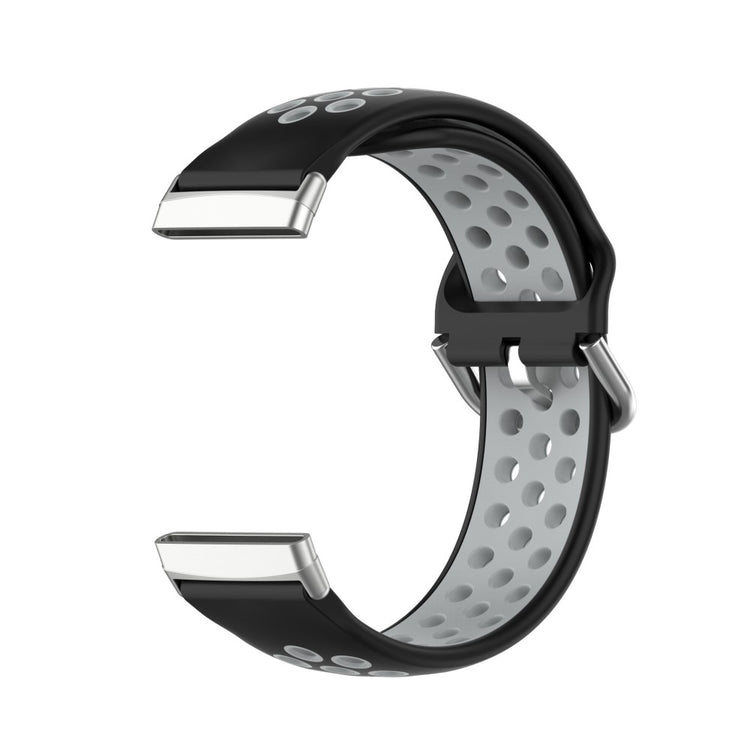 Tidsløst Universal Fitbit Silikone Rem - Sort#serie_7