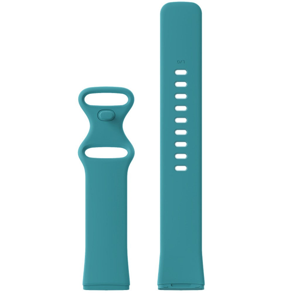 Rigtigt sejt Universal Fitbit Silikone Rem - Størrelse: S - Blå#serie_14