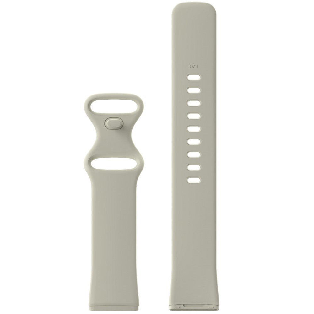 Rigtigt sejt Universal Fitbit Silikone Rem - Størrelse: S - Hvid#serie_16