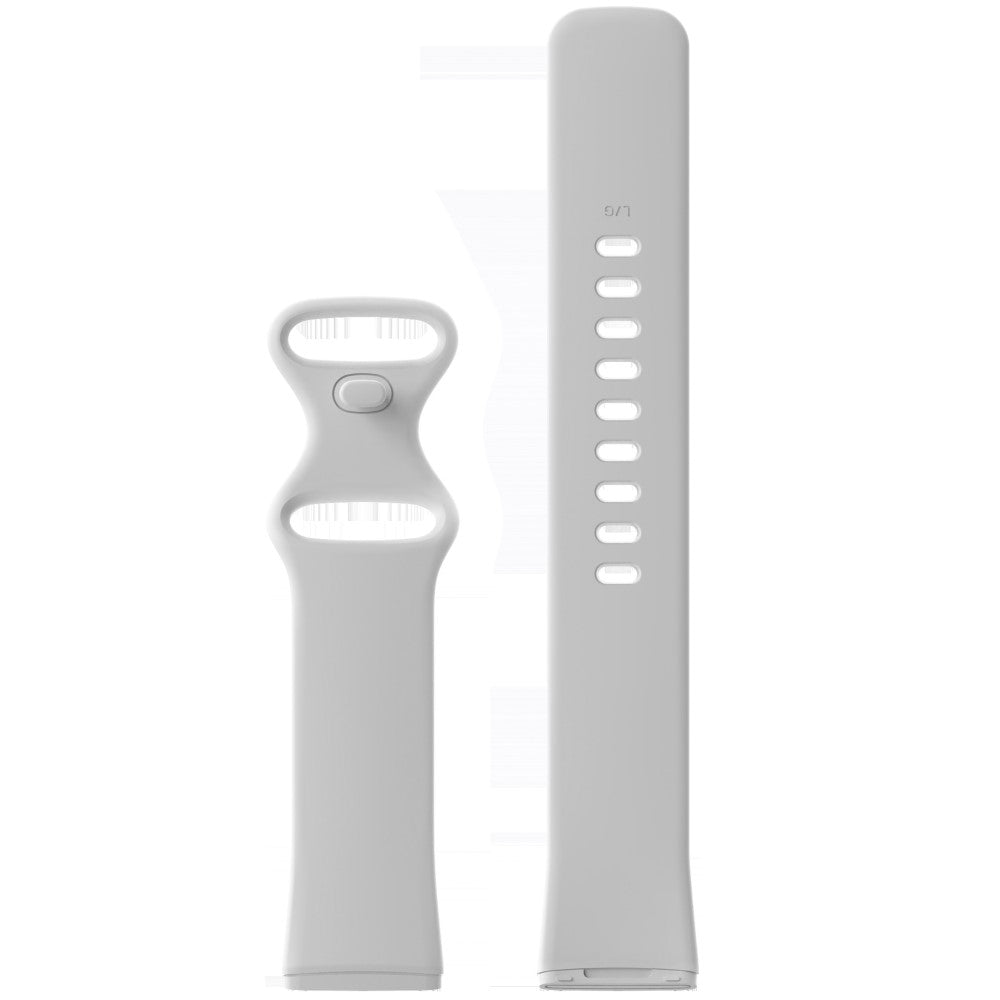 Rigtigt sejt Universal Fitbit Silikone Rem - Størrelse: S - Hvid#serie_2
