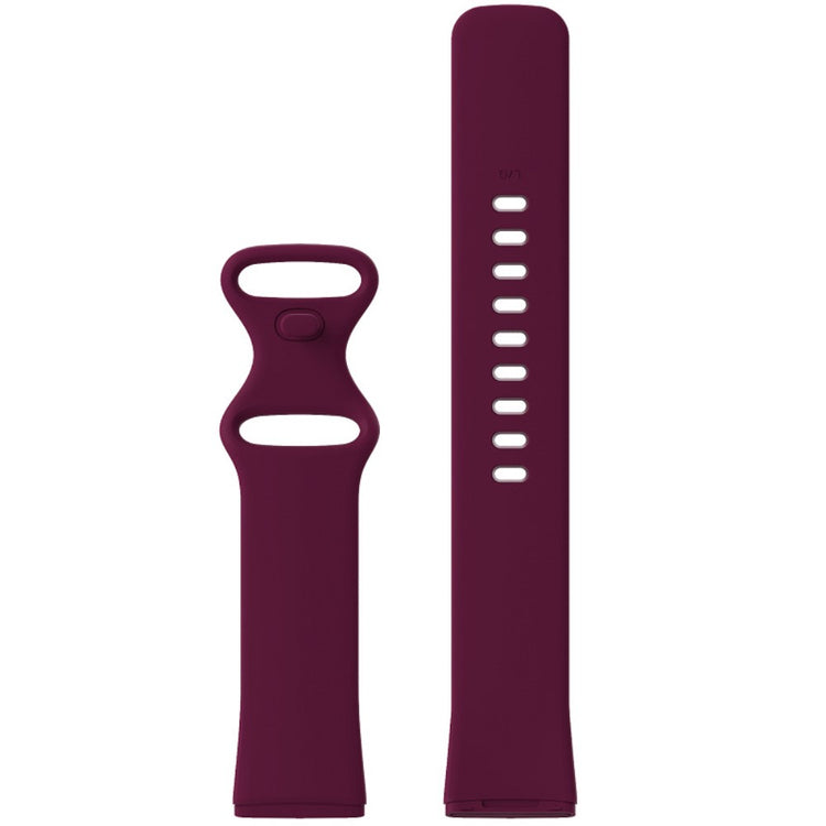 Rigtigt sejt Universal Fitbit Silikone Rem - Størrelse: S - Rød#serie_8