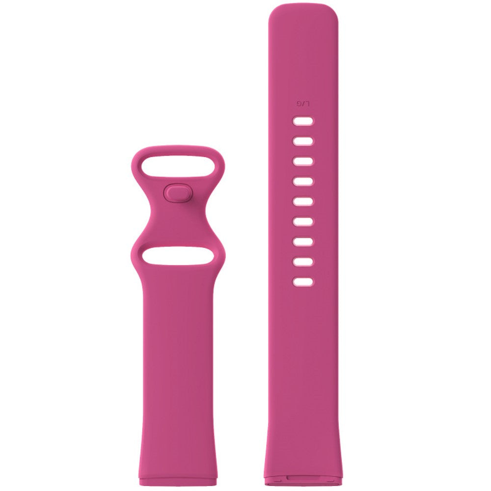 Mega hårdfør Universal Fitbit Silikone Rem - Størrelse: L - Pink#serie_10