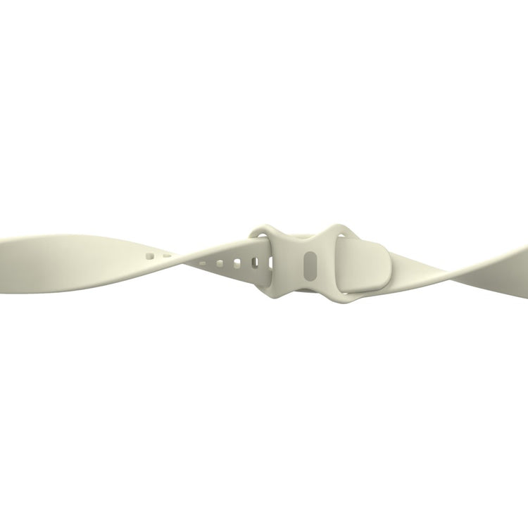 Mega hårdfør Universal Fitbit Silikone Rem - Størrelse: L - Hvid#serie_16