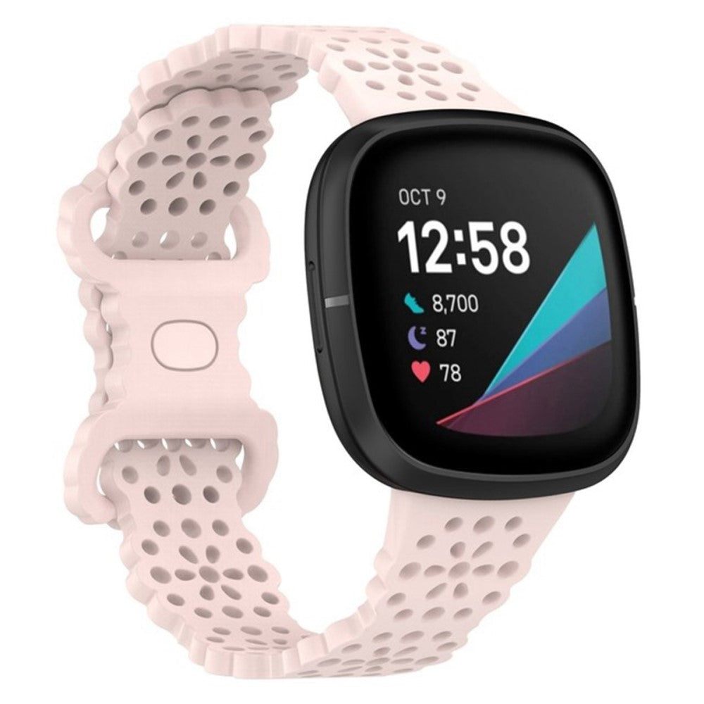 Super sejt Universal Fitbit Silikone Urrem - Pink#serie_5