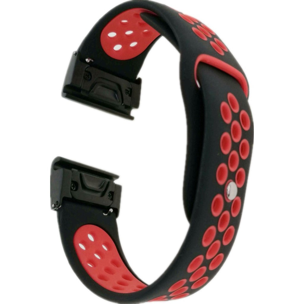 Rigtigt fint Universal Garmin Silikone Rem - Sort#serie_5