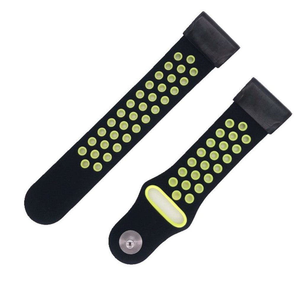 Rigtigt fint Universal Garmin Silikone Rem - Sort#serie_7