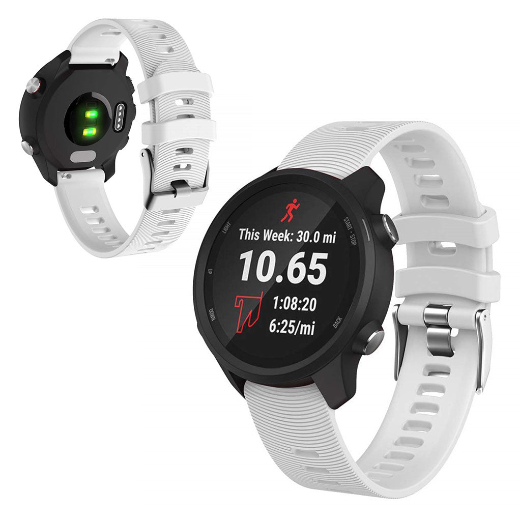 Mega smuk Universal Garmin Silikone Rem - Hvid#serie_2