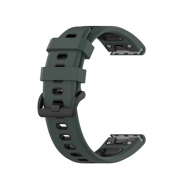 Superflot Garmin Fenix 6 / Garmin Fenix 5 Silikone Rem - Grøn#serie_4