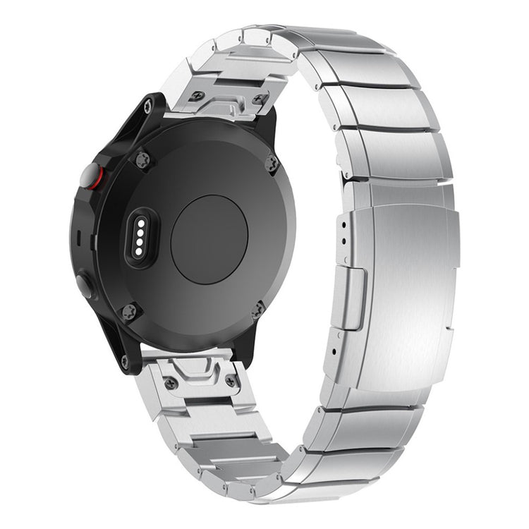 Klassisk Garmin Fenix 5 Metal Rem - Sølv#serie_4