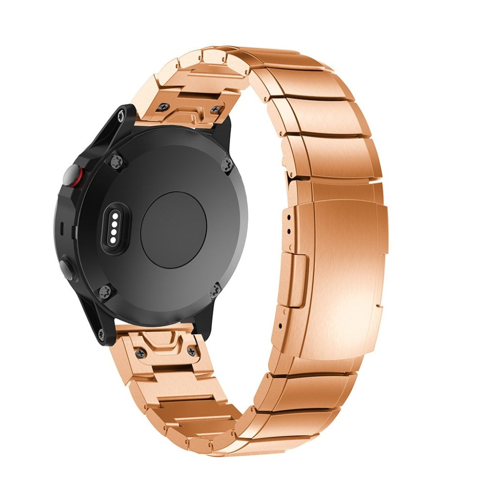 Smuk Garmin Fenix 5X / Garmin Tactix Charlie Metal Rem - Pink#serie_2