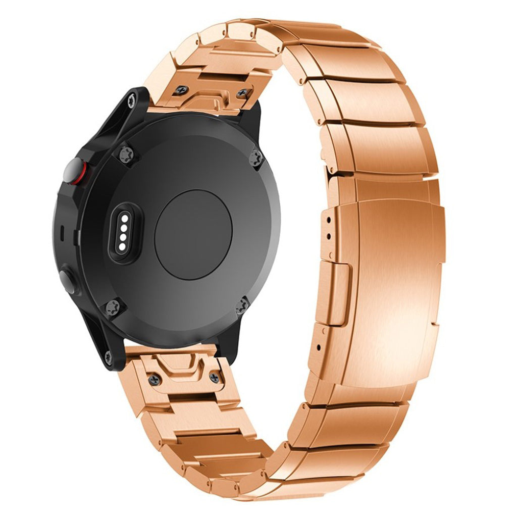 Smuk Garmin Fenix 5X / Garmin Tactix Charlie Metal Rem - Pink#serie_2