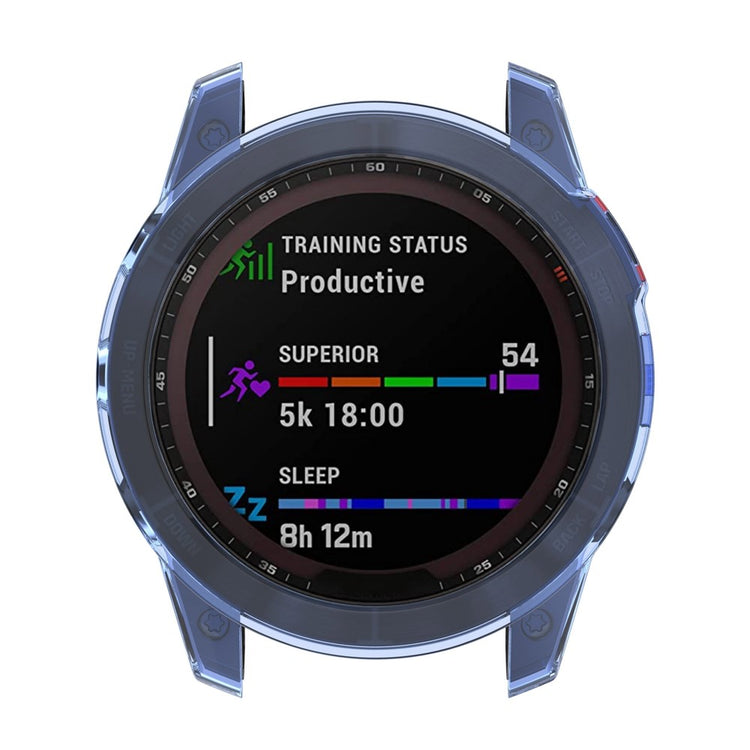 Fed Garmin Fenix 7 Silikone Cover - Blå#serie_4