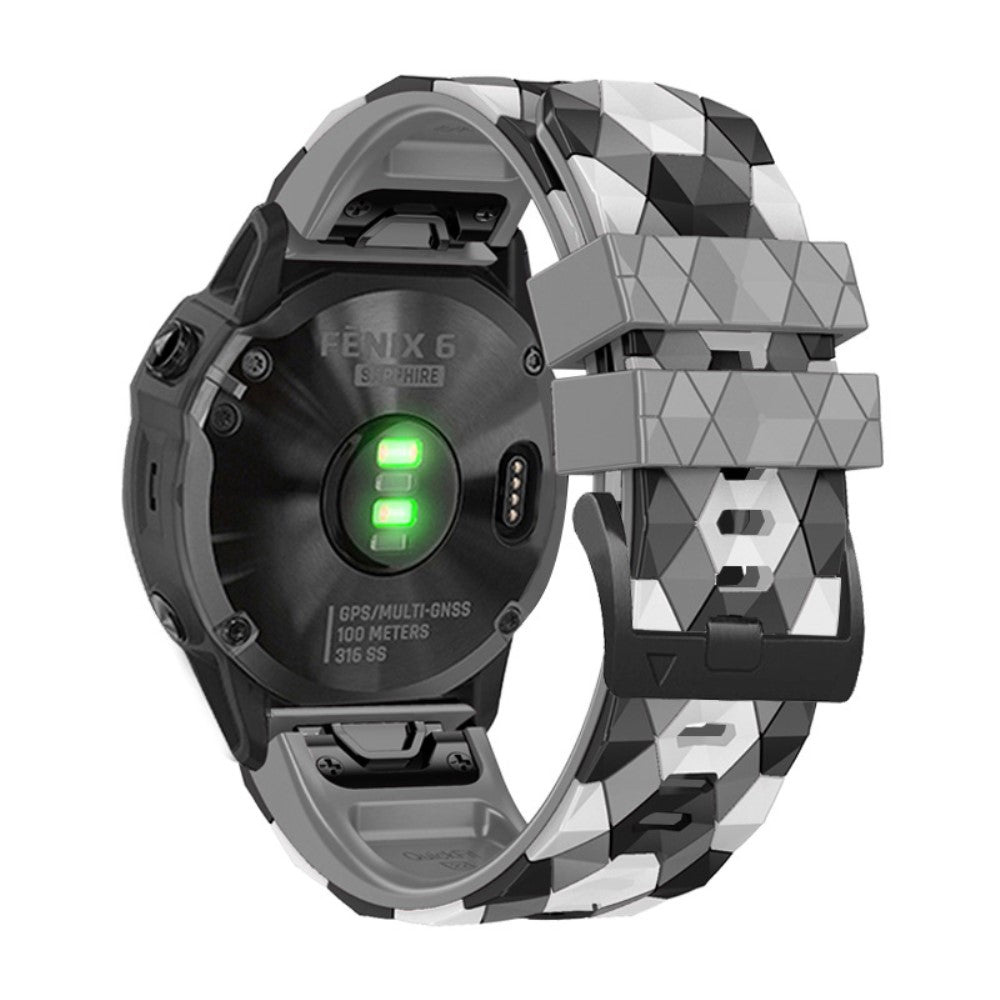 Rigtigt Sejt Silikone Universal Rem passer til Smartwatch - Sølv#serie_4