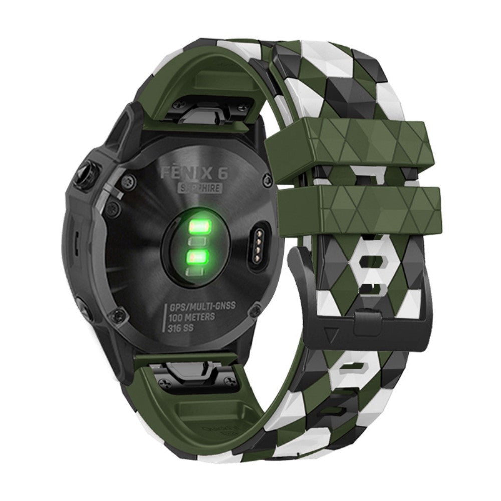 Rigtigt Sejt Silikone Universal Rem passer til Smartwatch - Grøn#serie_5