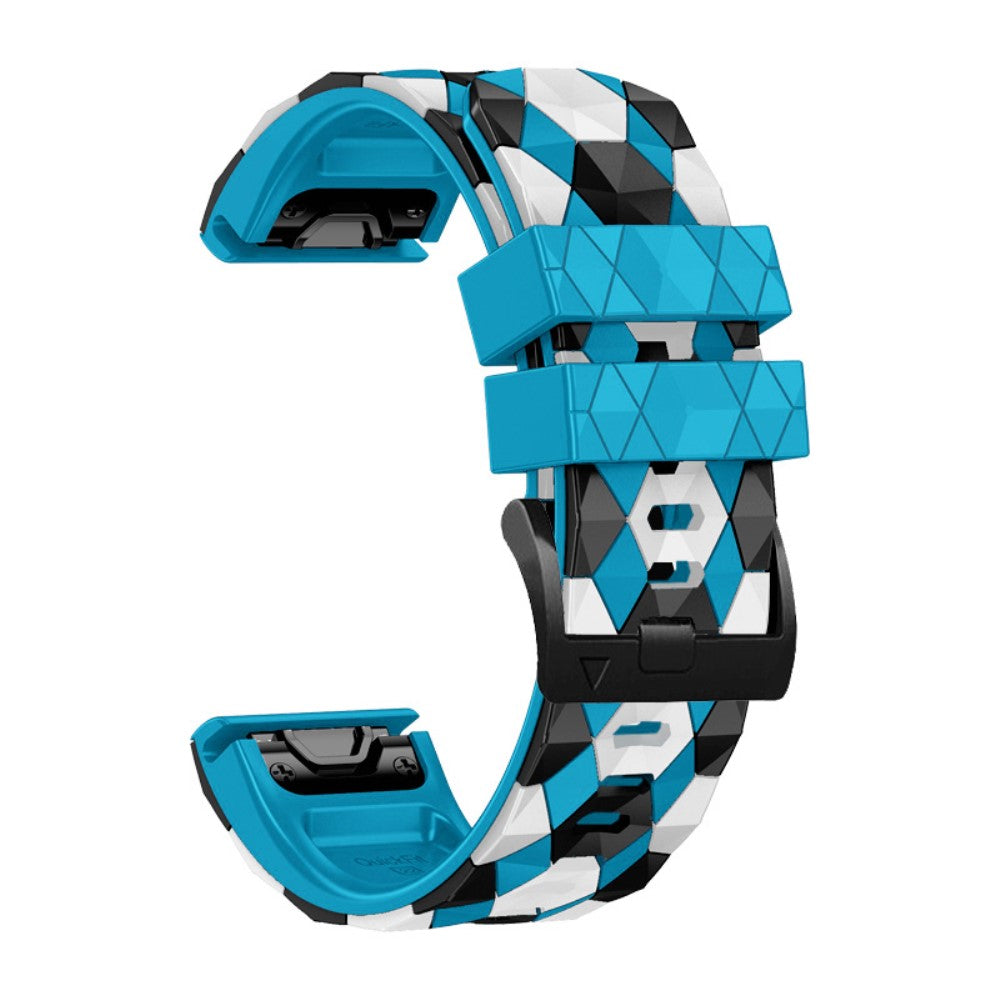Rigtigt Sejt Silikone Universal Rem passer til Smartwatch - Blå#serie_7