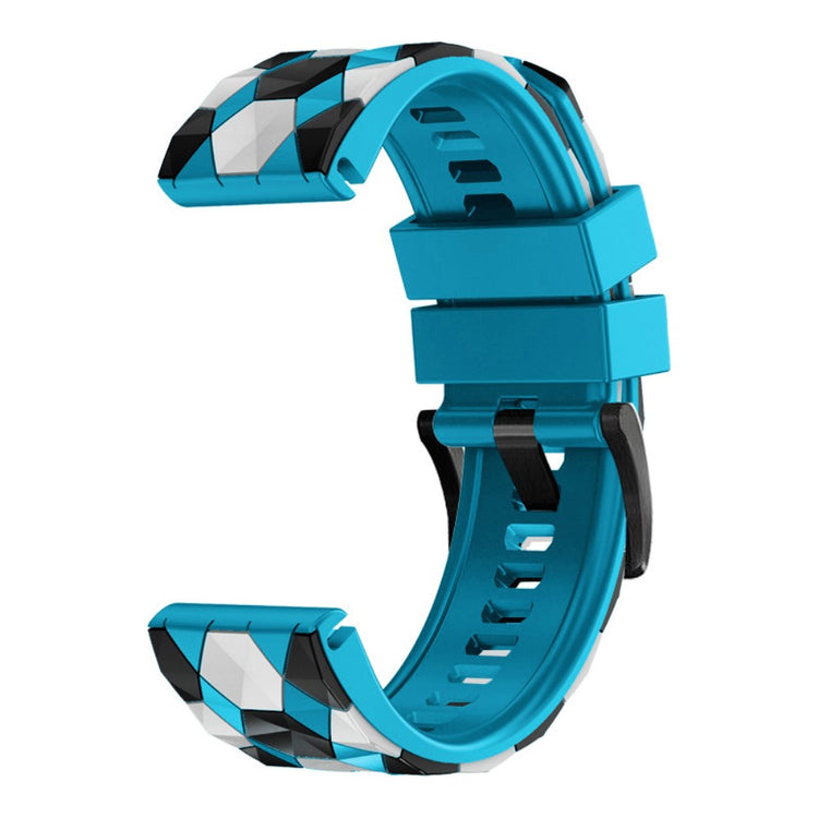Rigtigt Sejt Silikone Universal Rem passer til Smartwatch - Blå#serie_7