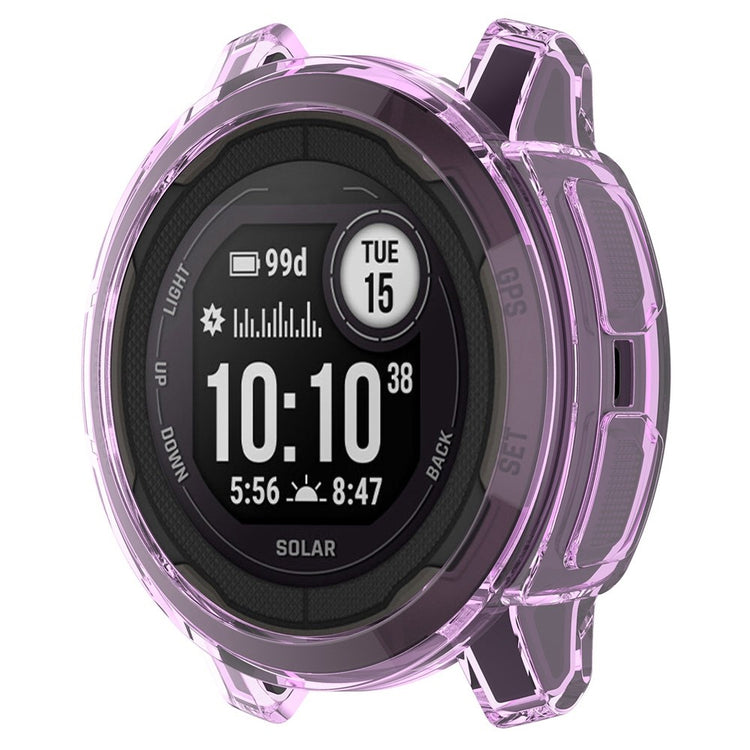 Garmin Instinct 2S Gennemsigtig Silikone Bumper  - Lilla#serie_5