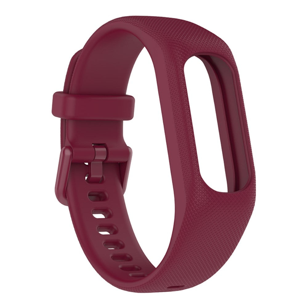 Mega flot Garmin Vivosmart 5 Silikone Rem - Rød#serie_5