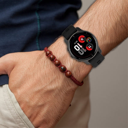 Meget slidstærk Universal Garmin Silikone Rem - Hvid#serie_1