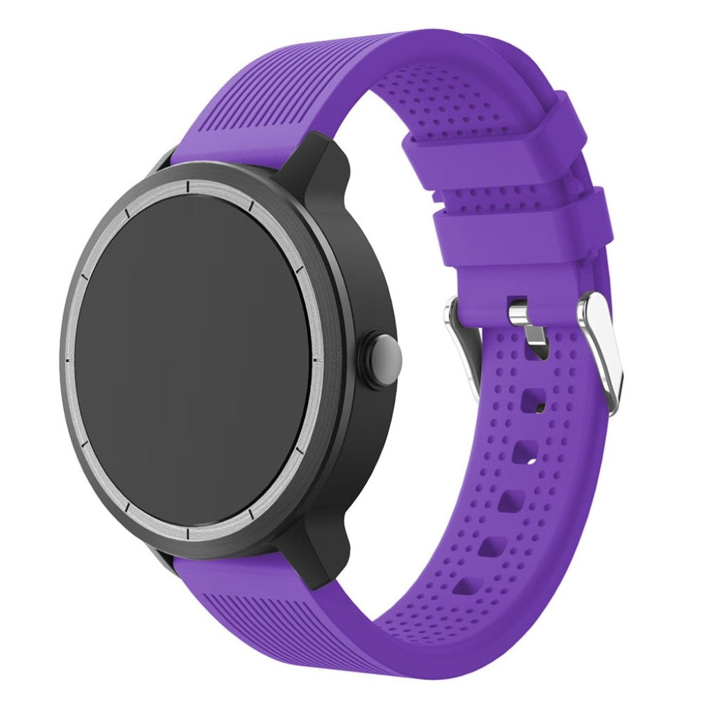 Rigtigt fed Garmin Vivoactive 3 Silikone Rem - Lilla#serie_12