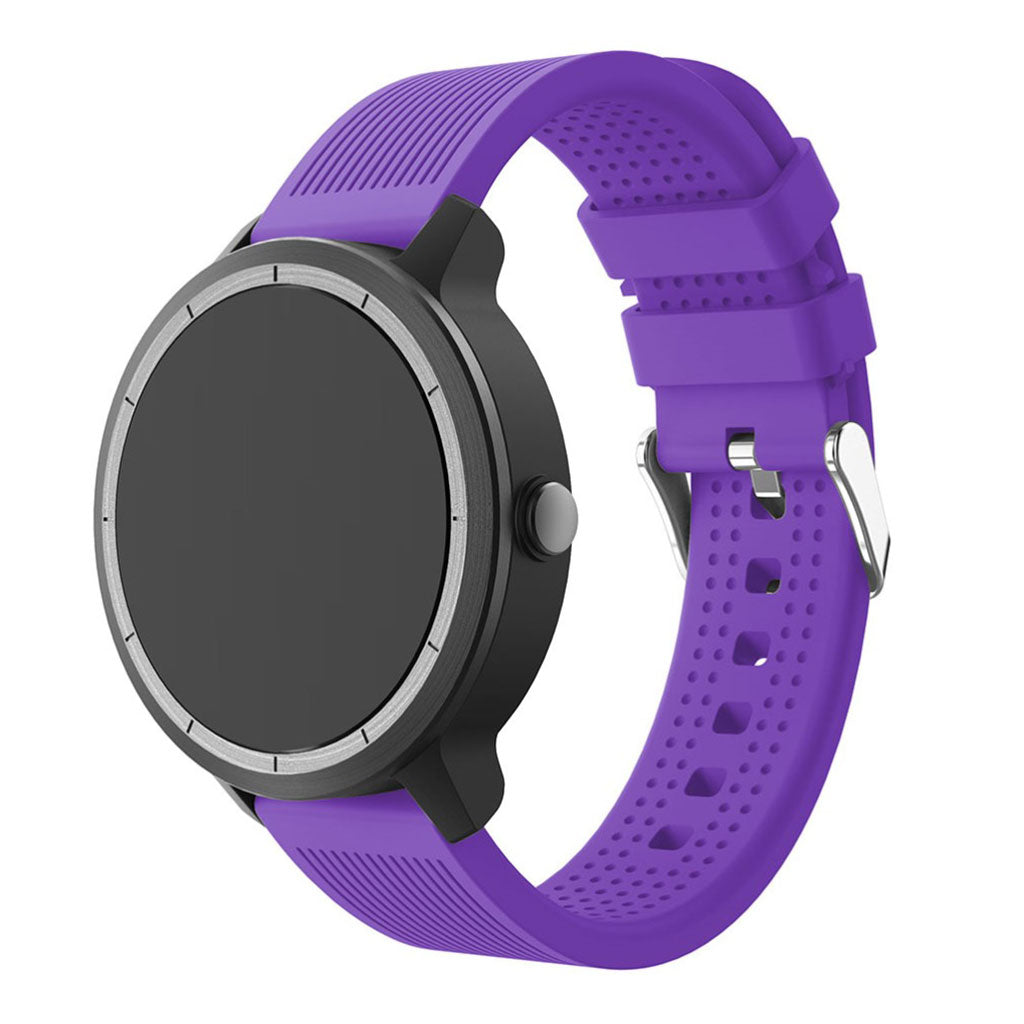 Rigtigt fed Garmin Vivoactive 3 Silikone Rem - Lilla#serie_12