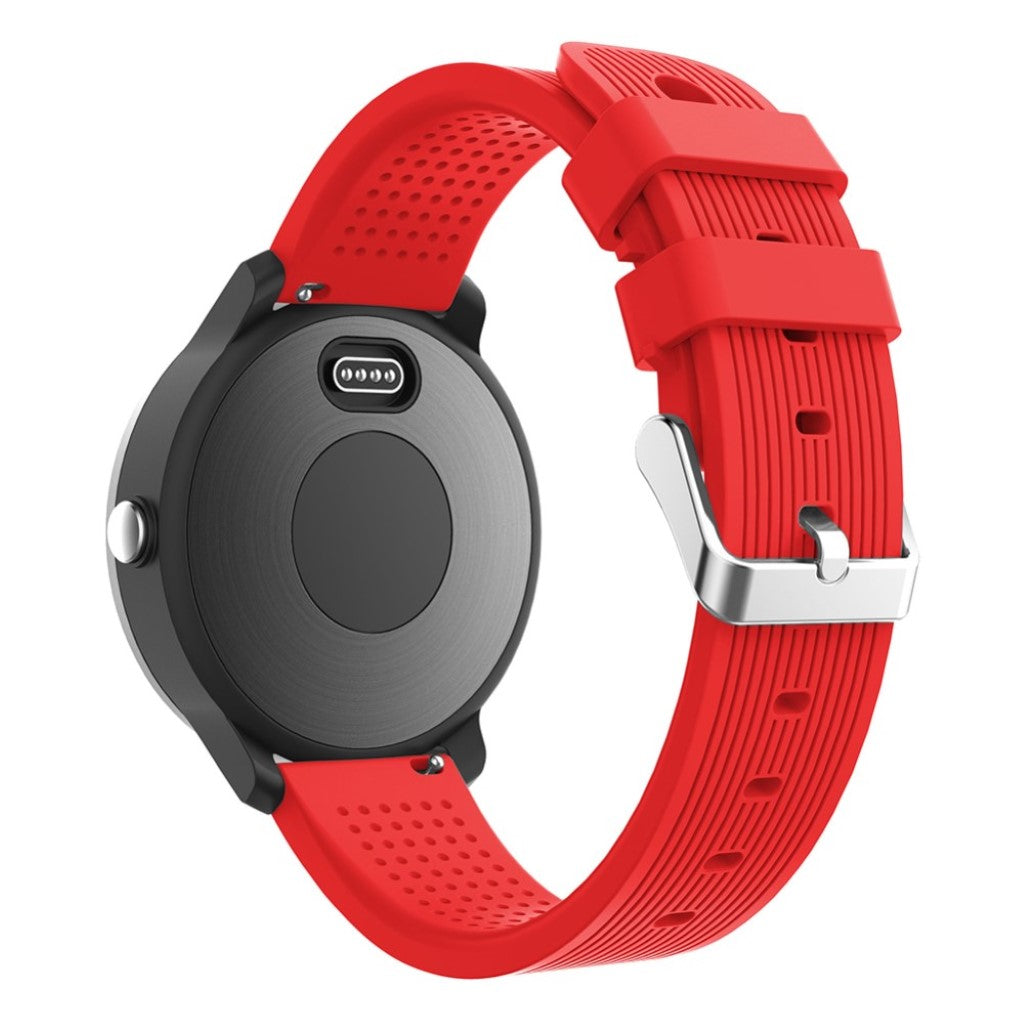 Rigtigt fed Garmin Vivoactive 3 Silikone Rem - Rød#serie_5