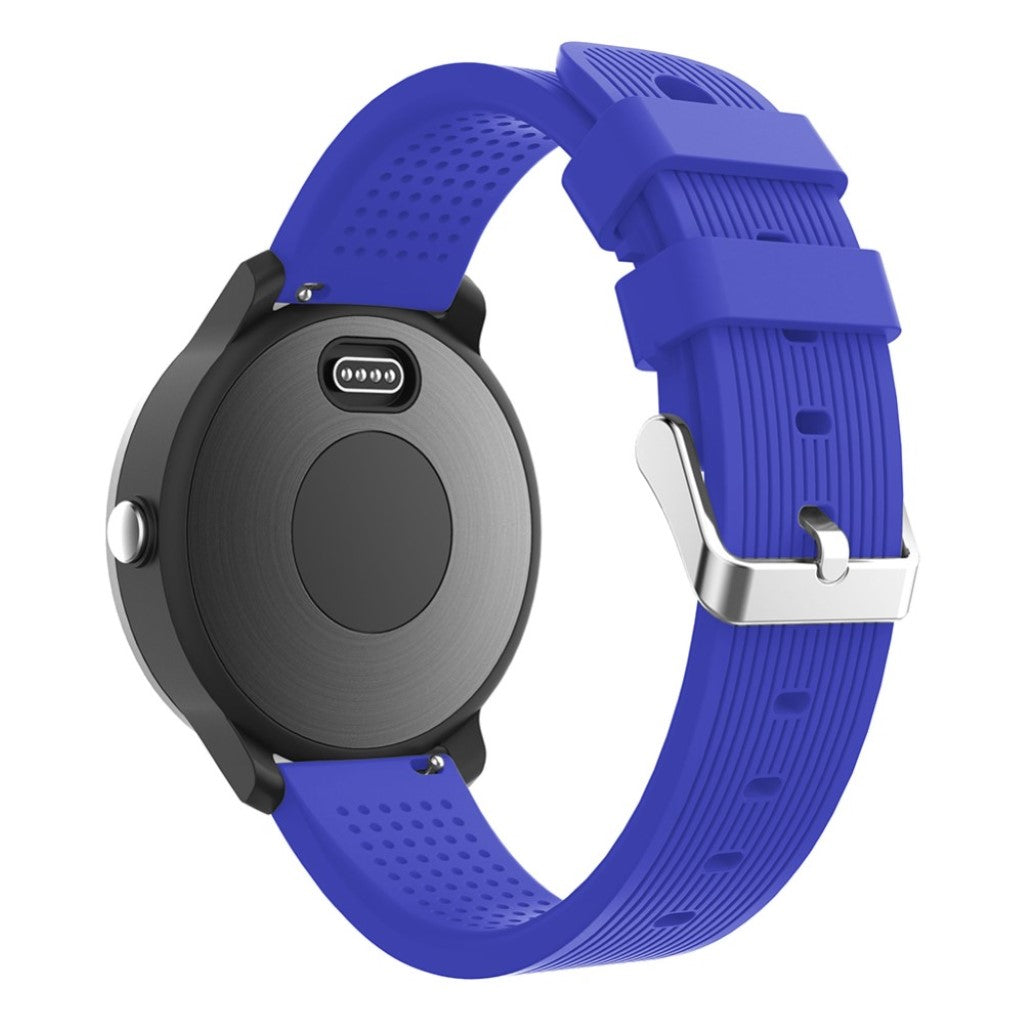 Rigtigt fed Garmin Vivoactive 3 Silikone Rem - Blå#serie_9