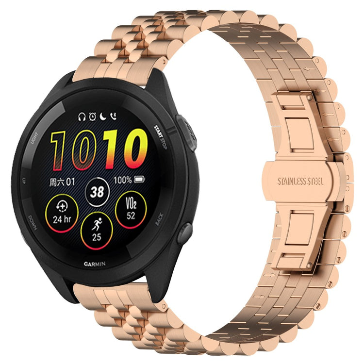 Mega Skøn Metal Universal Rem passer til Garmin Smartwatch - Pink#serie_5