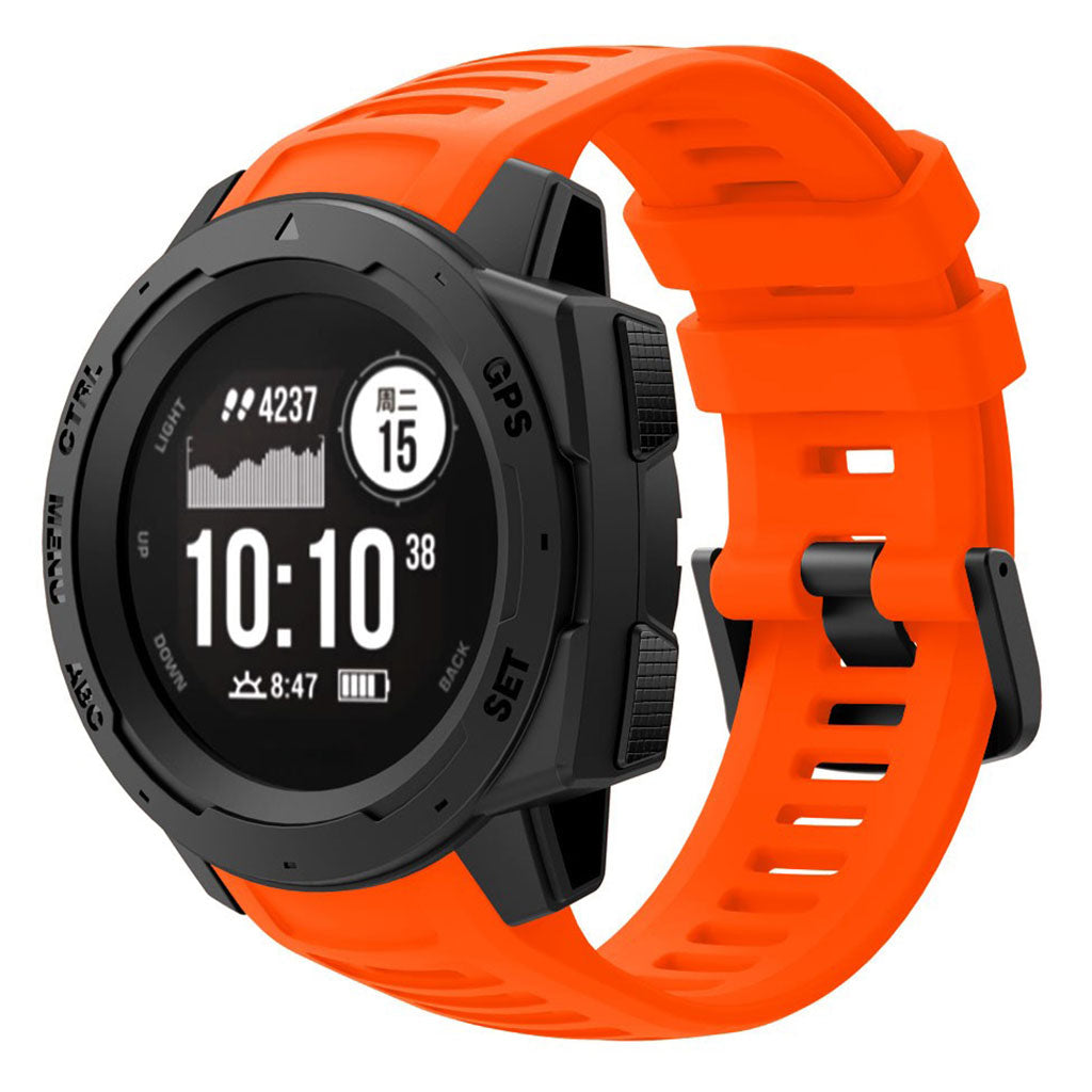 Skøn Garmin Instinct Silikone Rem - Rød#serie_3