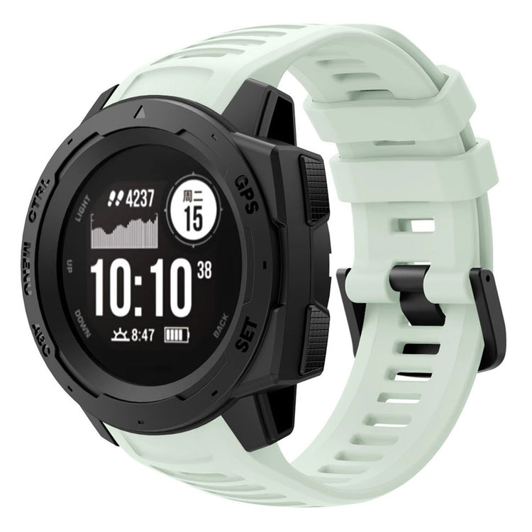 Skøn Garmin Instinct Silikone Rem - Grøn#serie_5