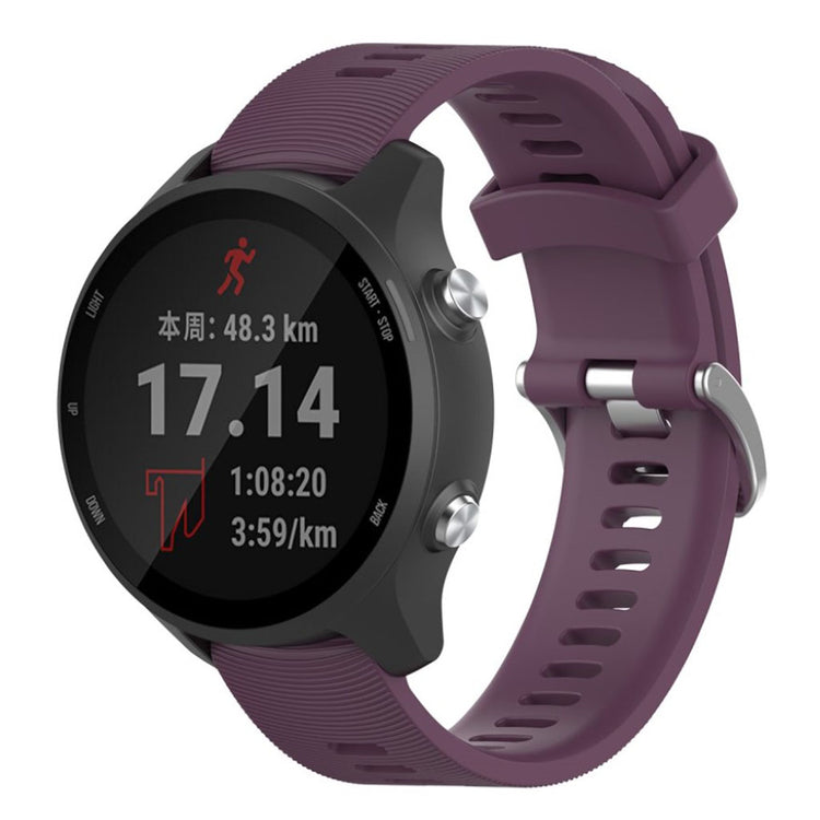 Rigtigt sejt Garmin Forerunner 245 Silikone Rem - Lilla#serie_10