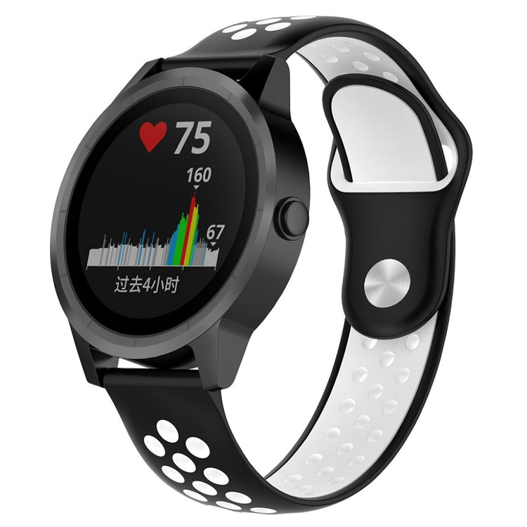 Meget flot Garmin Forerunner 245 Music Silikone Rem - Sort#serie_3