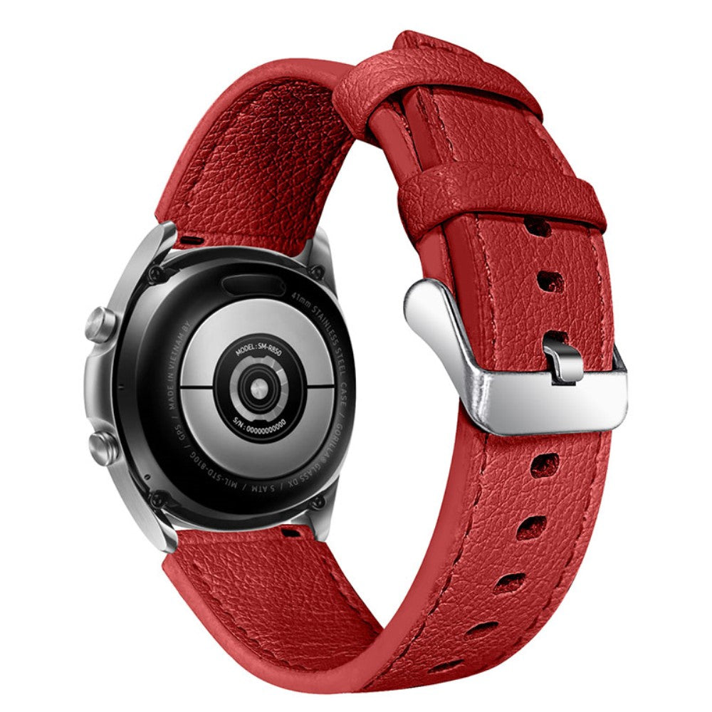 Flot Garmin Vivoactive 4 Ægte læder Rem - Rød#serie_4