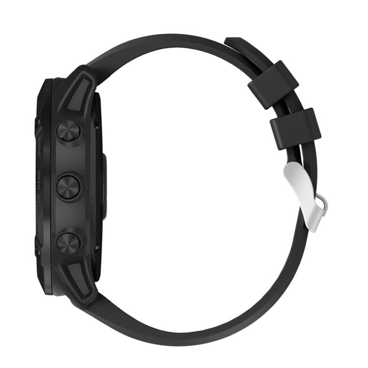 Sejt Garmin Fenix 6X Silikone Rem - Sort#serie_1