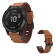 Sterk Garmin Fenix 6X Echt leer Bandje