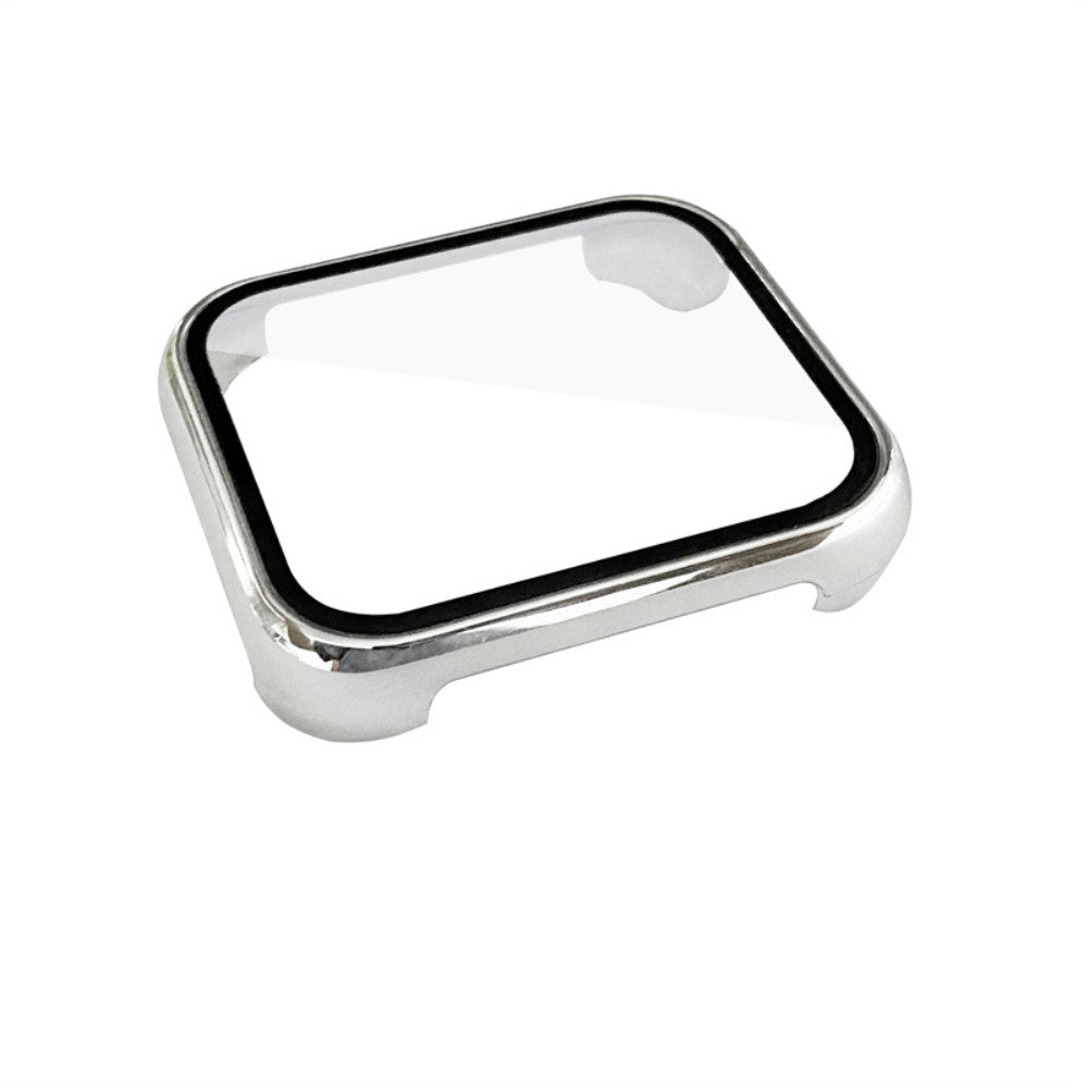 Super Flot Oppo Watch 2 (46mm) Cover med Skærmbeskytter i Plastik og Hærdet Glas - Sølv#serie_4