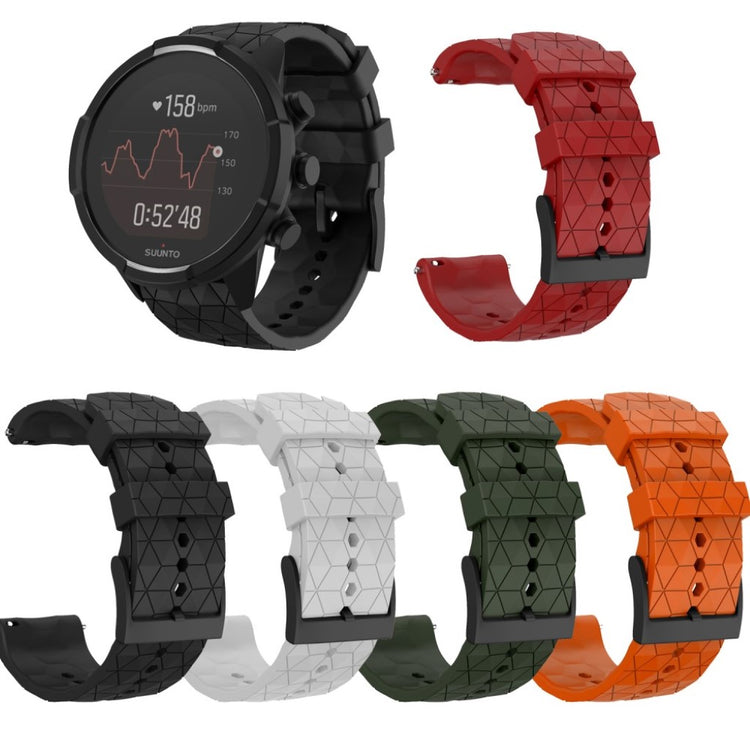 Fint Suunto 9 Baro Silikone Rem - Orange#serie_4