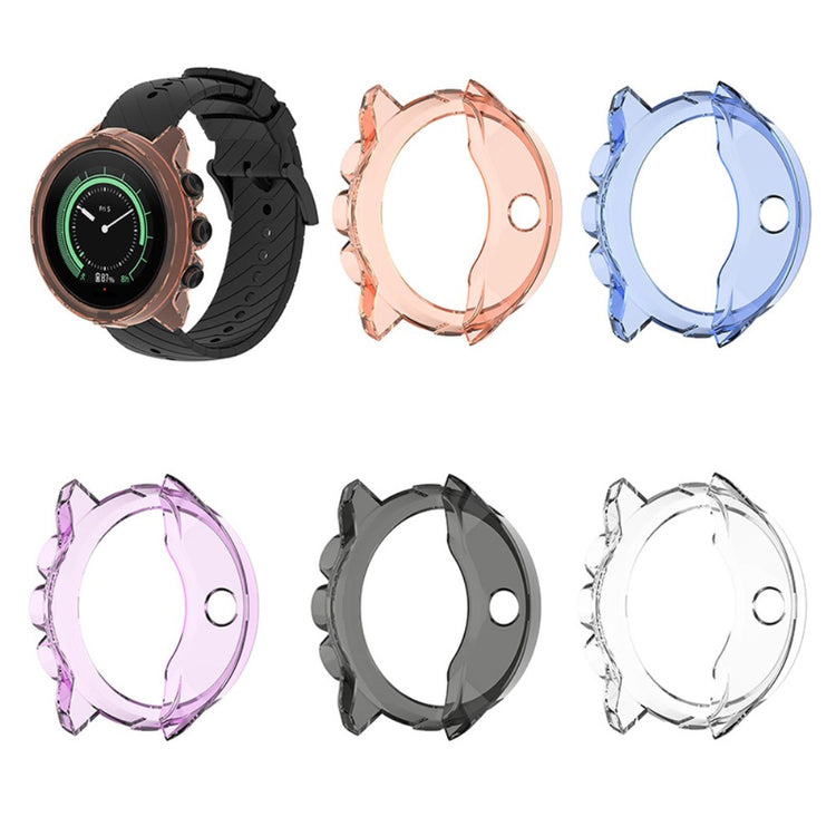 Universal Suunto Gennemsigtig Silikone Bumper  - Blå#serie_3