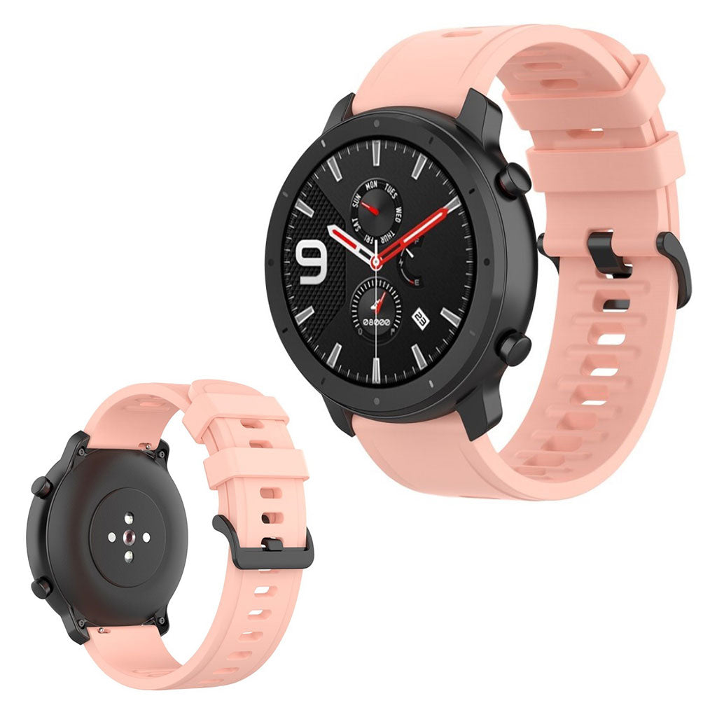 Vildt godt Amazfit GTR 47mm Silikone Rem - Pink#serie_3