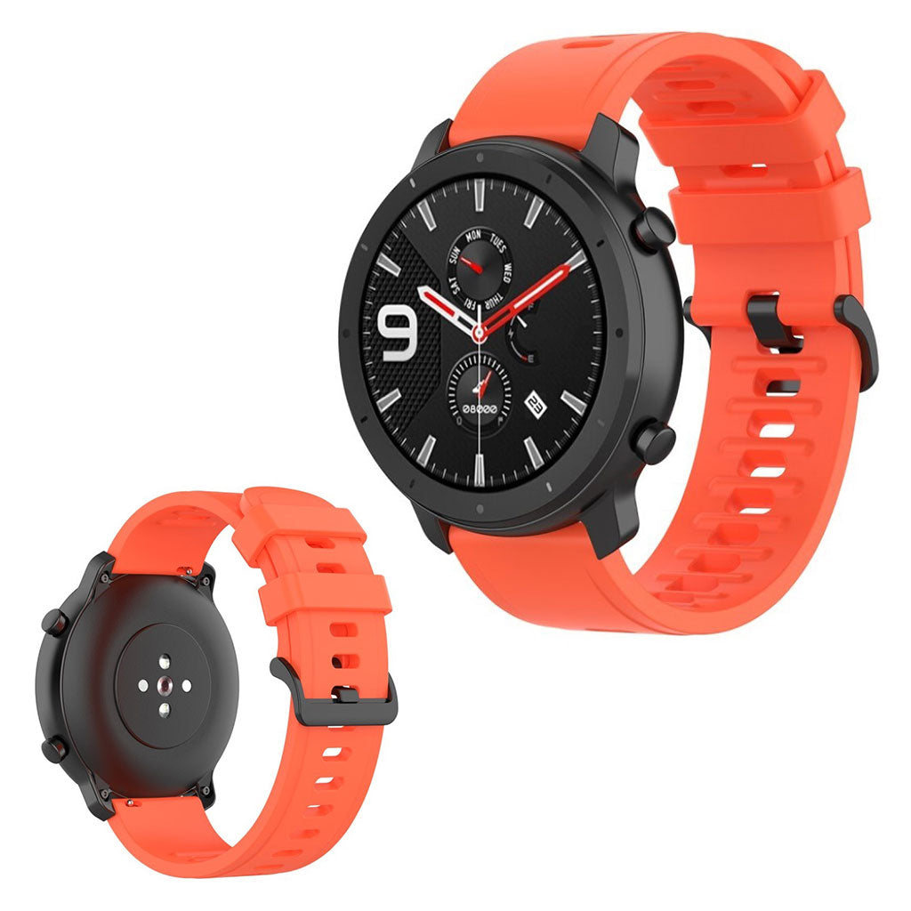 Vildt godt Amazfit GTR 47mm Silikone Rem - Orange#serie_5